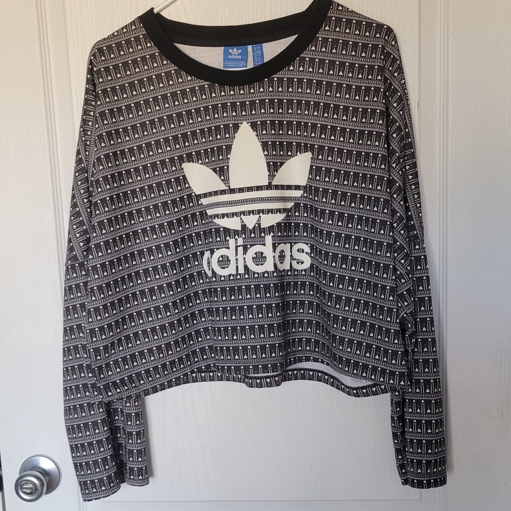 NWOT Adidas Pavao Cropped Loose Fit Pullover Size: Large